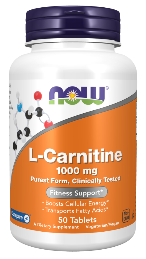 Now L-Carnitine 1000 mg 50 Tablets
