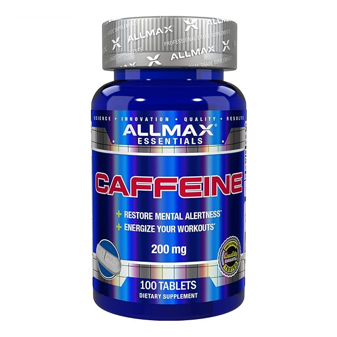 Allmax Nutrition Caffeine - 200 g (Pack of 100 Tablets)