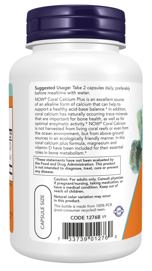now Coral Calcium Plus Capsules 100cap