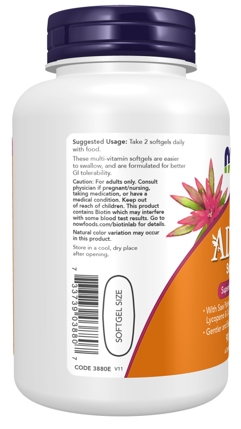 NOW FOODS , ADAM™ MEN'S MULTIPLE VITAMIN , 90 SOFTGELS