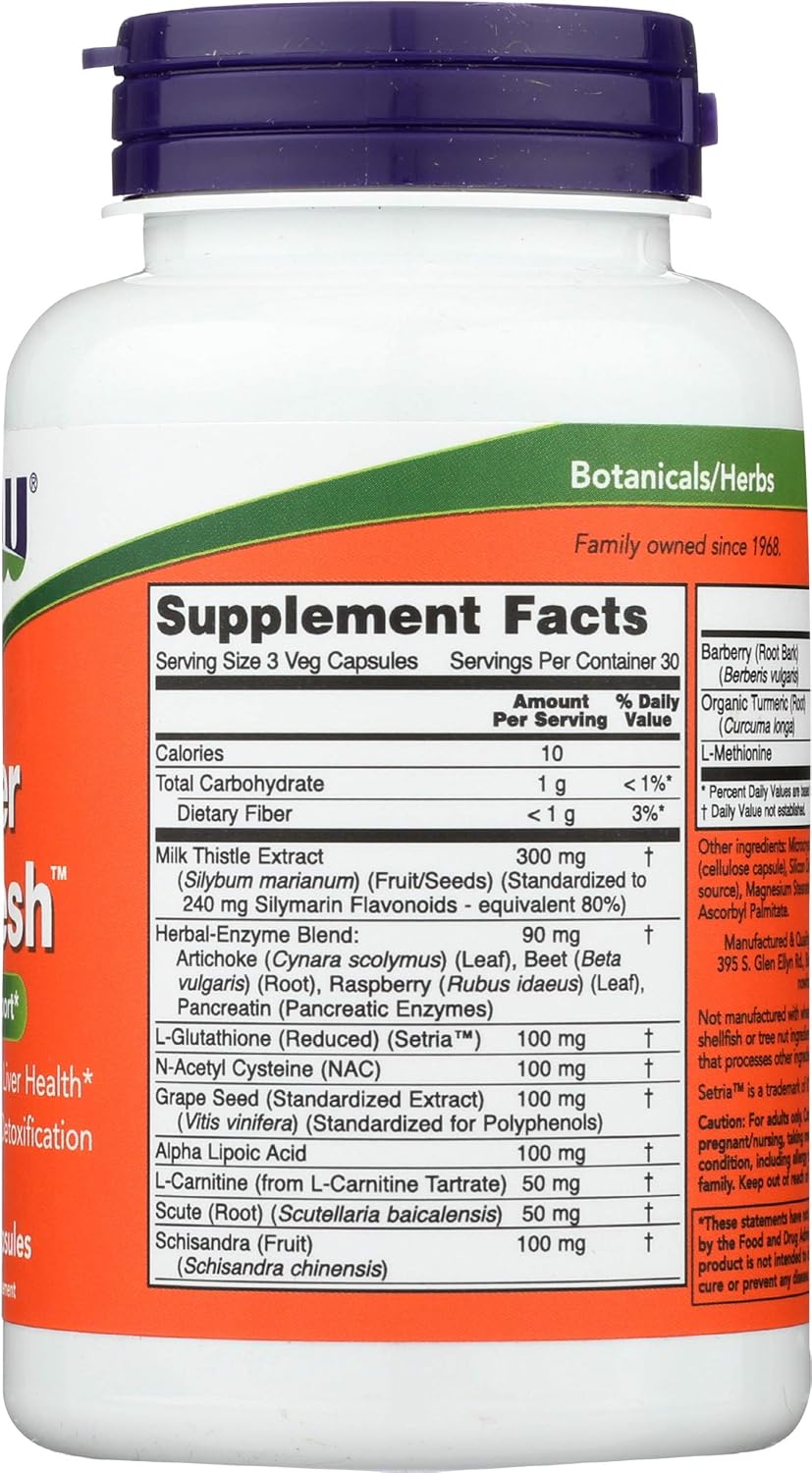 Now Liver Refresh 90 Capsules
