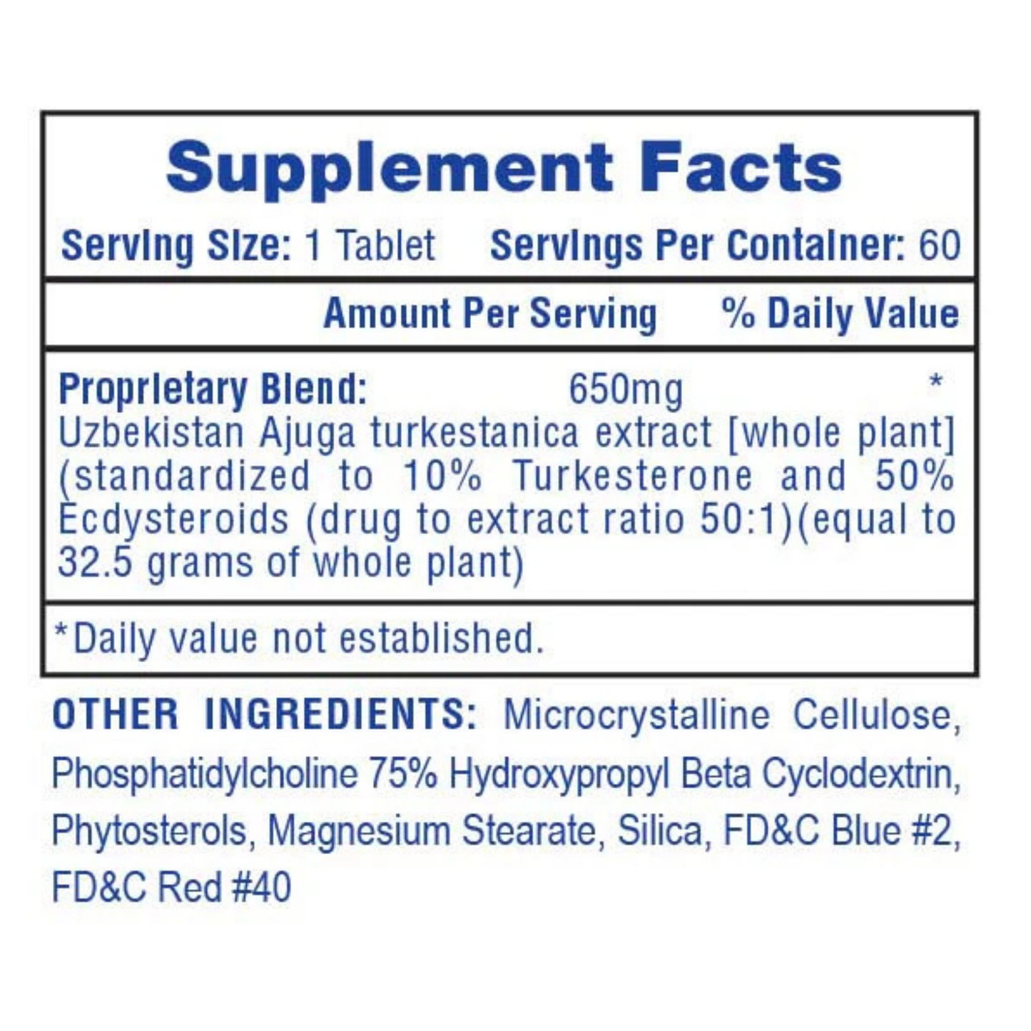 HI-TECH PHARMACEUTICALS turkesterone 650mg 60tab