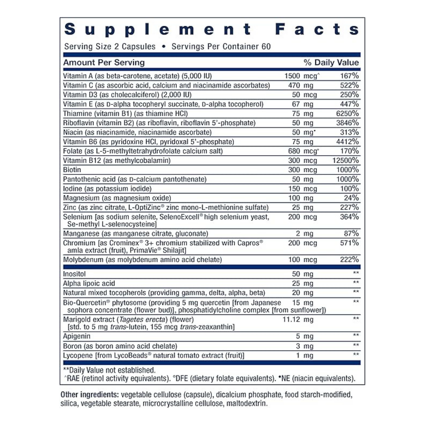 Life Extension Two-Per-Day Multivitamin , 120 Capsules