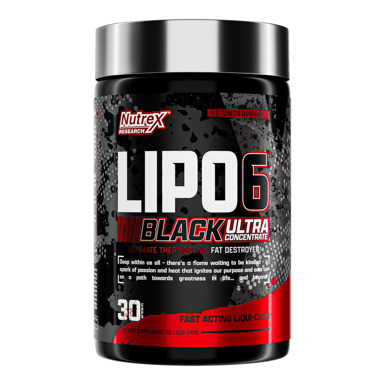 NUTREX, LIPO-6 BLACK UC THE ULTIMATE THERMOGENIC FAT BURNER, 60 CAPS