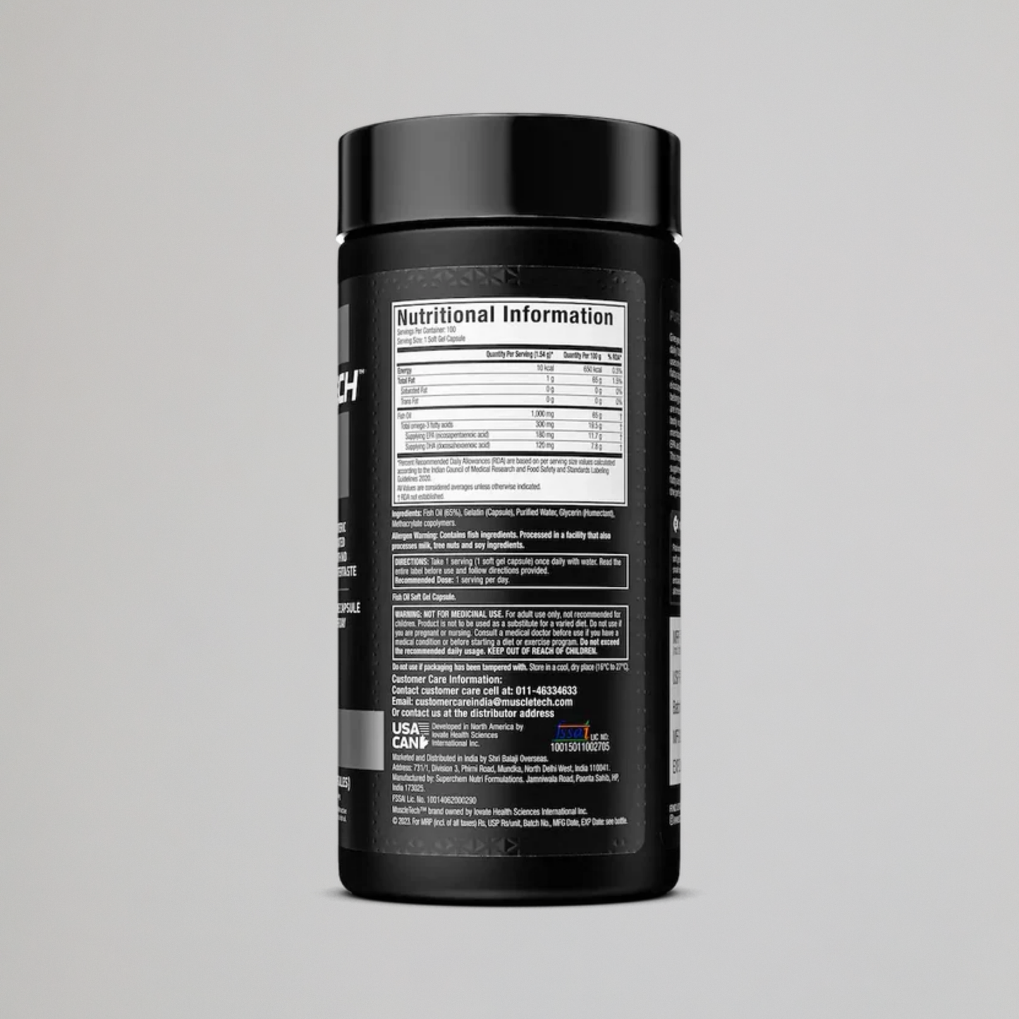 MUSCLETECH™ PLATINUM 100% OMEGA FISH OIL