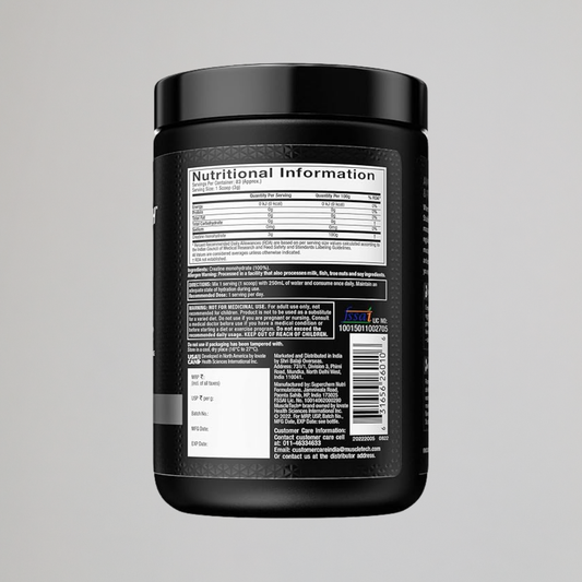 MuscleTech Platinum 100% Creatine Powder (Unflavoured - 250 Gram,83 Serves),Scientifically Researched to Build Muscle - Increase Muscle Power,Boost Strength & Enhance Performance,1 count,83 servings