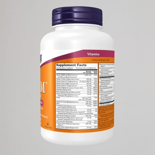 NOW FOODS , ADAM™ MEN'S MULTIPLE VITAMIN , 90 SOFTGELS