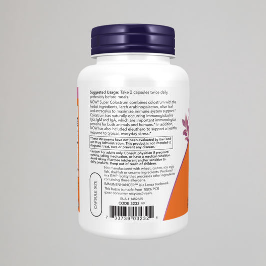 NOW FOODS, Super Colostrum 500 mg , 90 Veg Capsules