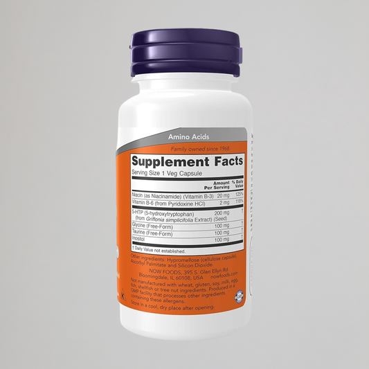 Now Foods 5-HTP 200 mg - 60 veg Caps