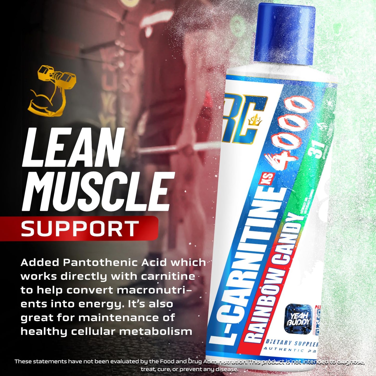 Ronnie Coleman Signature Series L Carnitine {RAINBOW CANDY} XS 4000 -15.72oz(465ml)
