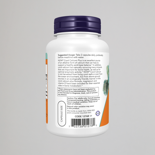 now Coral Calcium Plus Capsules 100cap