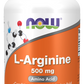 NOW Foods Supplements, L-Arginine 500 mg, 250 Veg Capsules