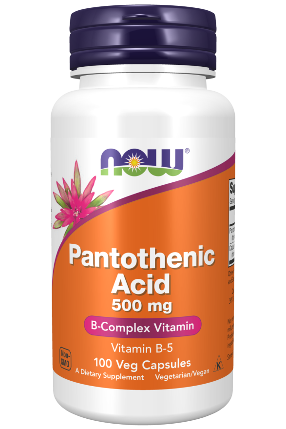 NOW FOODS , Pantothenic Acid 500 mg 100 Veg Capsules