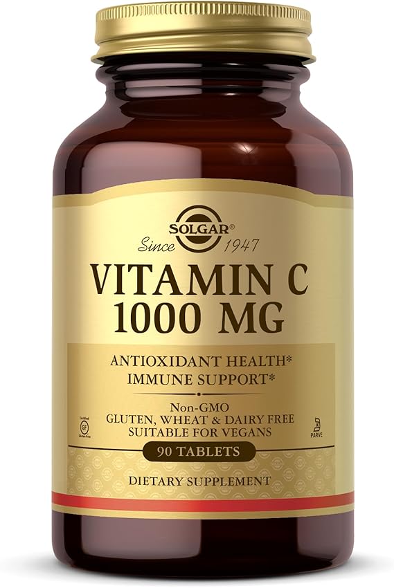 Solgar Vitamin C 1000 mg, 90 Tablets - Antioxidant & Immune Support