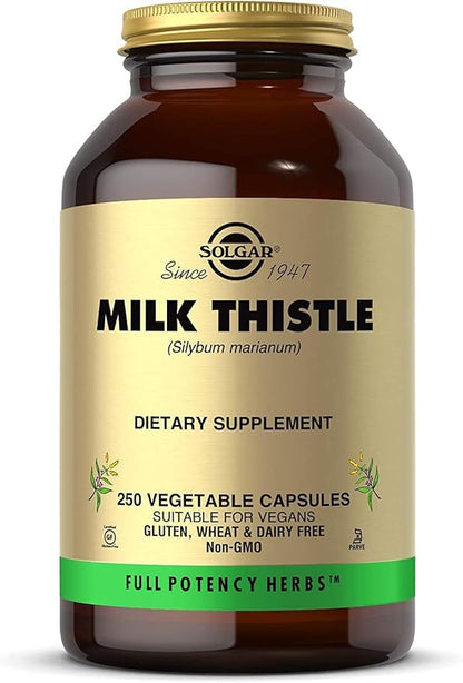Solgar Milk Thistle - 250 Vegetable Capsules  - 250 Servings