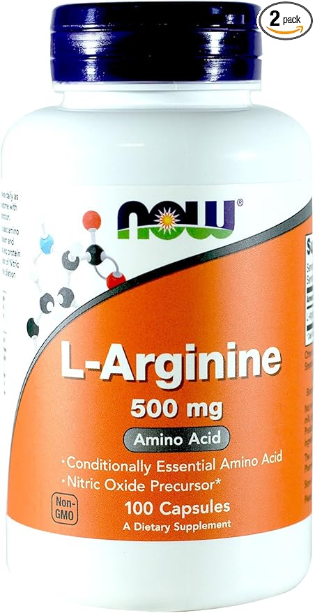 Now Foods Arginine 500mg, 100 Capsules