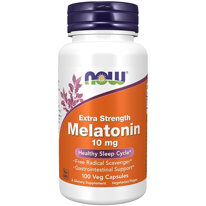 Now Foods Melatonin,10 mg,100 Vcaps,