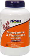 Now Glucosamine & Chondroitin with MSM - 180 Veg Capsules