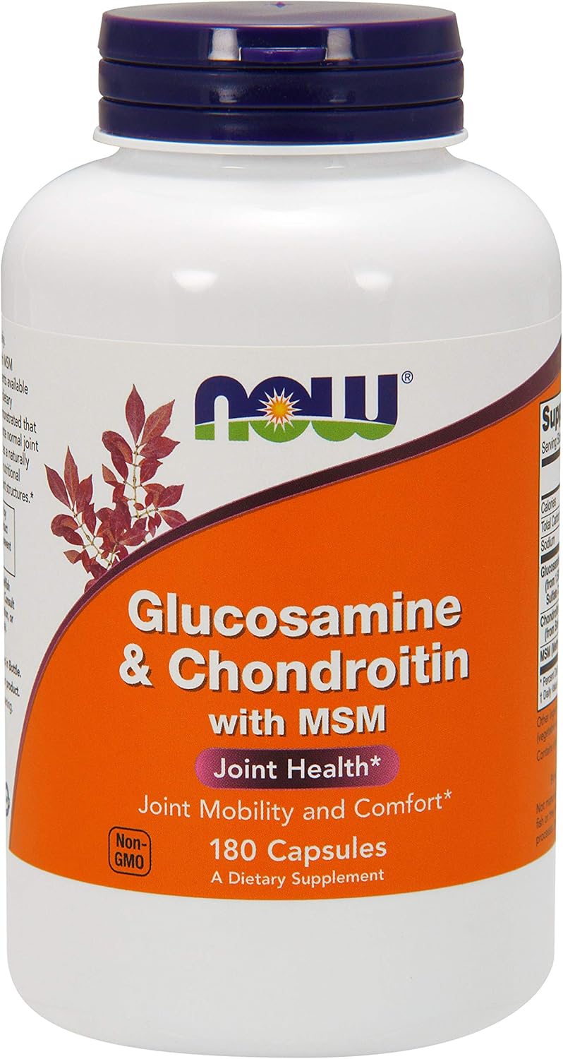 Now Glucosamine & Chondroitin with MSM - 180 Veg Capsules