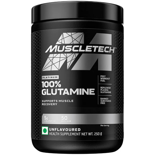 Muscletech Glutamine Powder , Unflavored (50 Servings) - 250 grams..