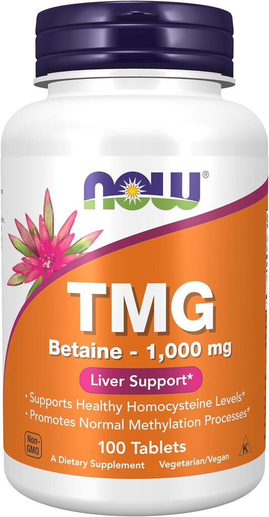 Now TMG (Trimethylglycine) 1000mg 100 tab