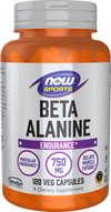 NOW SPORTS , Beta-Alanine 750 mg, 120 Veg Capsules