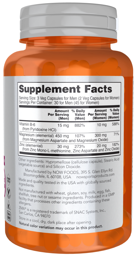 NOW FOODS , ZMA 90 Capsules