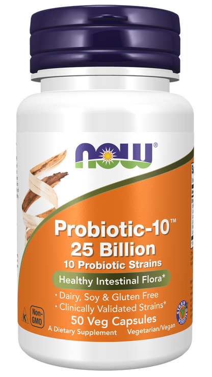 NOW FOODS, Probiotic-10™ 25 Billion 50  Veg Capsules
