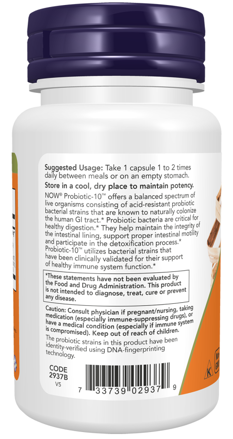 NOW FOODS, Probiotic-10™ 25 Billion 50  Veg Capsules
