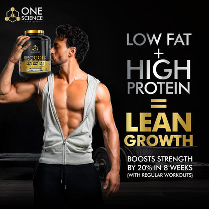 One Science Nutrition ISO Gold Whey Protein Isolate | Chocolate Charge | 5lbs | 70 Servings