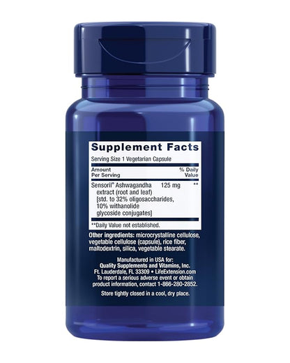 Life Extension, Optimized Ashwagandha Extract, 60 Veggie Caps