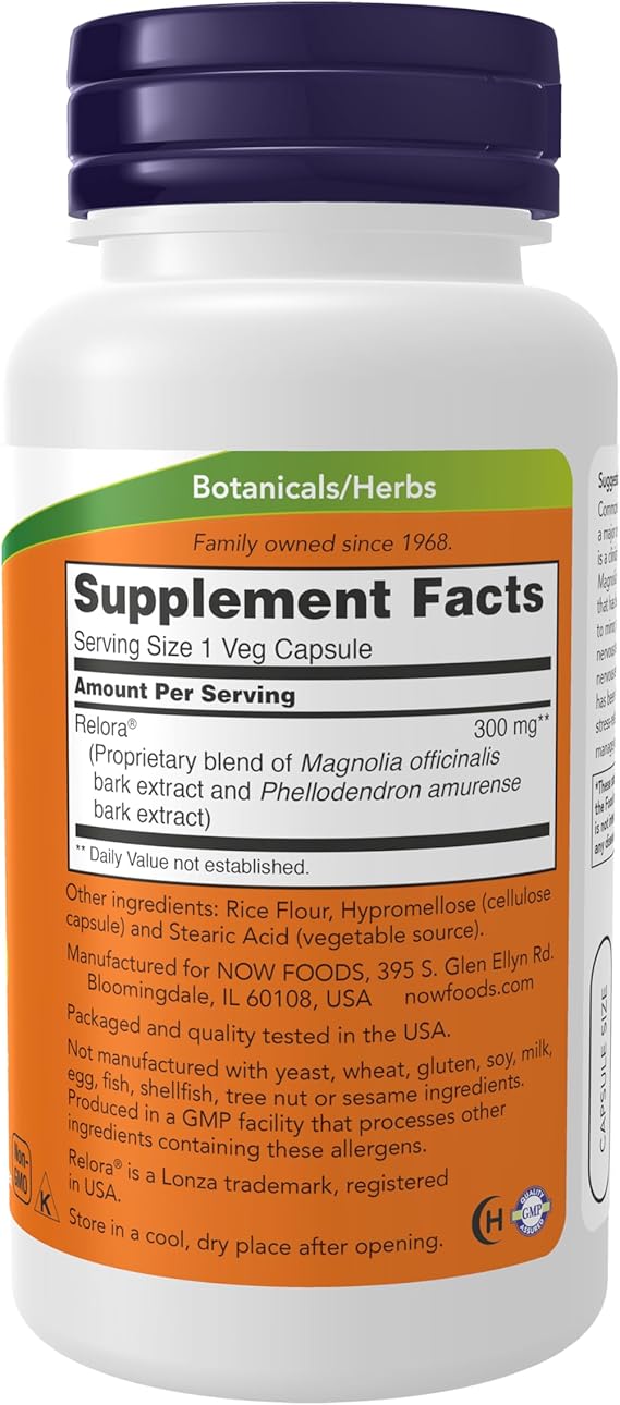 NOW  Relora 300 mg 60 Veg Capsules