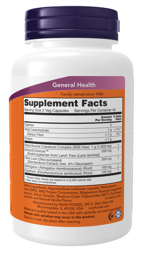 NOW FOODS, Super Colostrum 500 mg , 90 Veg Capsules