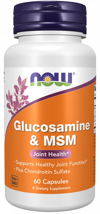 NOW FOODS Glucosamine & MSM , 60 CAPSULES