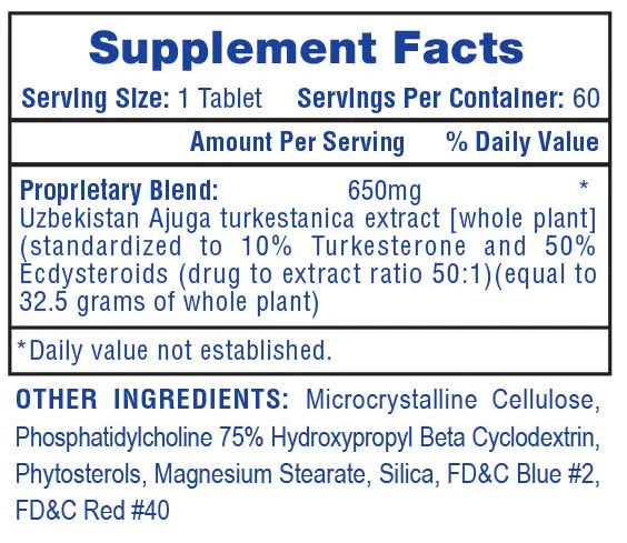 HI-TECH PHARMACEUTICALS turkesterone 650mg 60tab