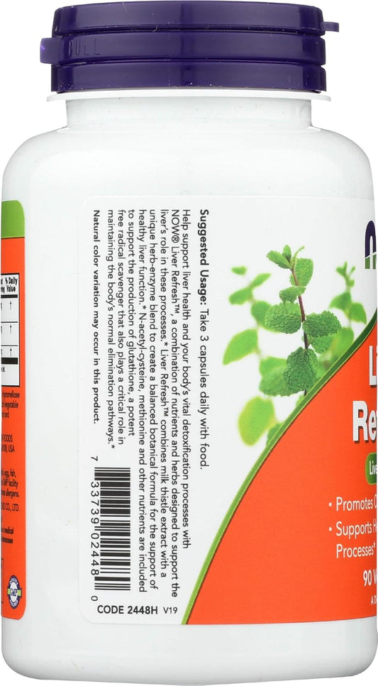 Now Liver Refresh 90 Capsules