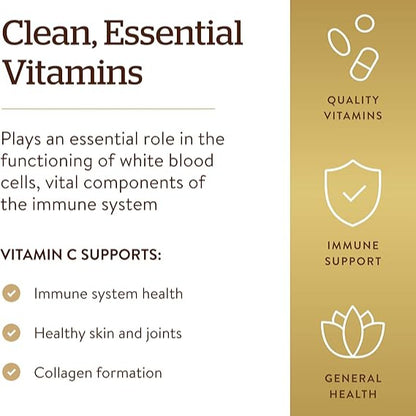Solgar Vitamin C 1000 mg, 90 Tablets - Antioxidant & Immune Support
