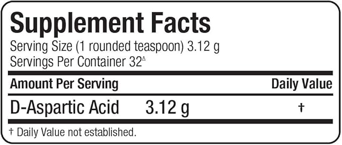 ALLMAX Nutrition, D-Aspartic Acid, 3.53 oz (100 g) powder