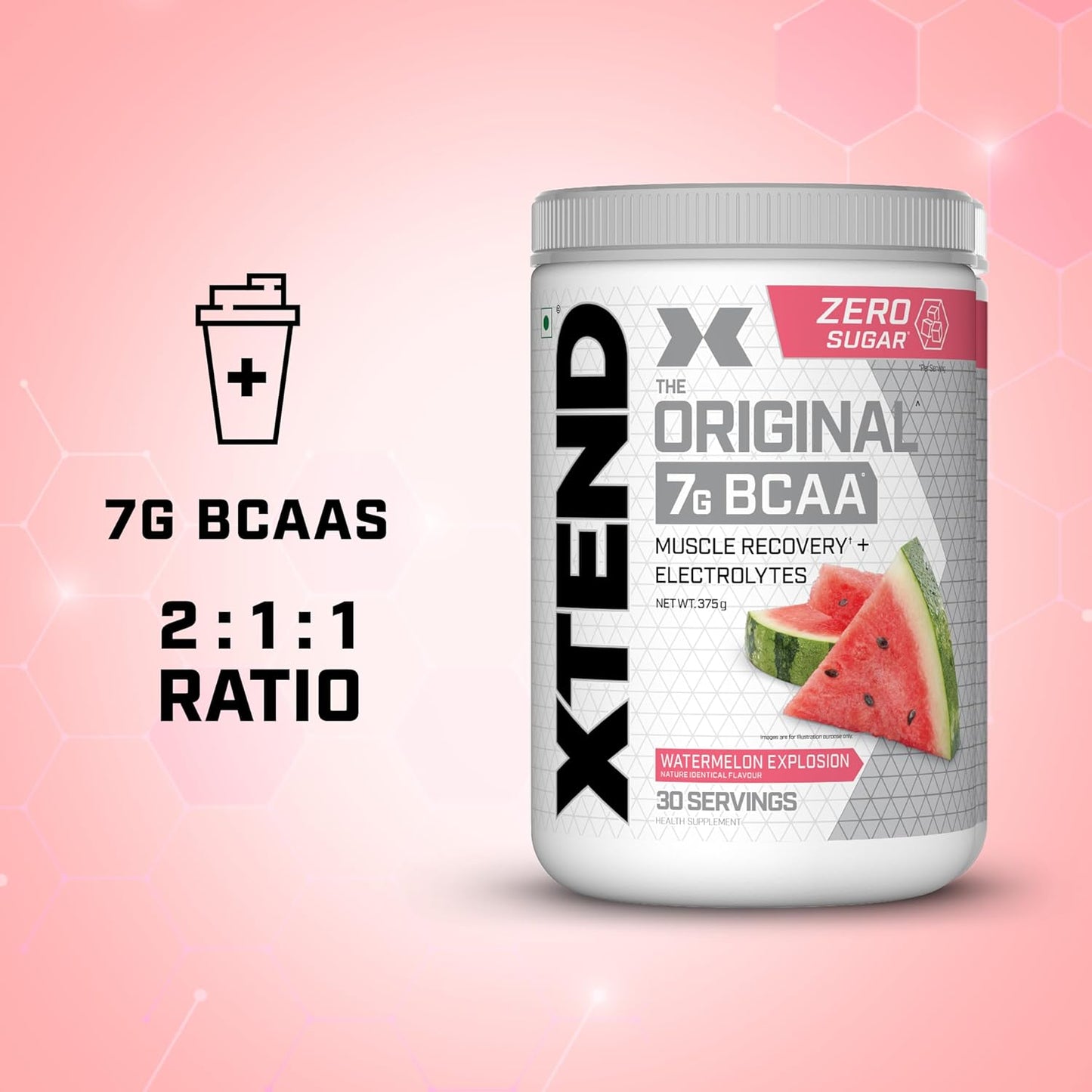 XTEND ORIGINAL BCAA POWDER - SUGAR FREE WORKOUT MUSCLE RECOVERY DRINK