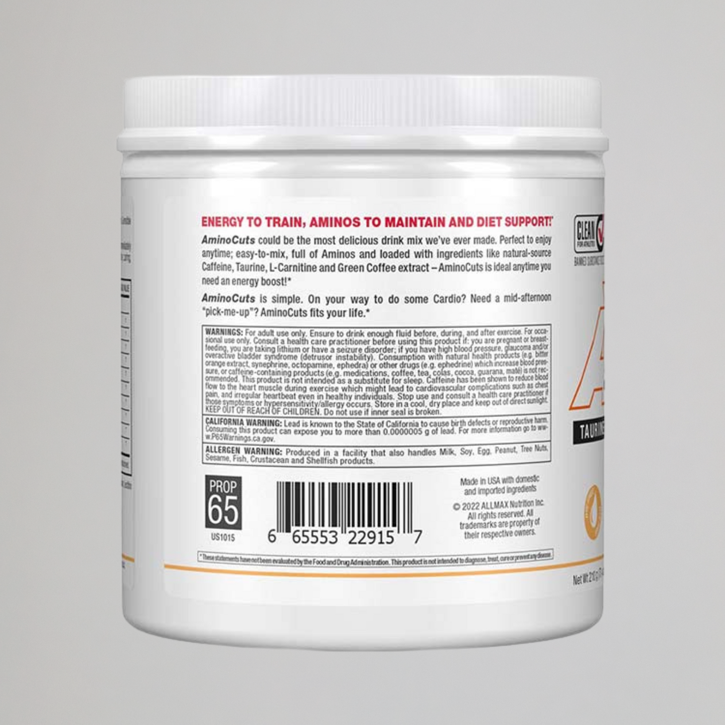 A CUTS | AMINO ENERGY DRINK