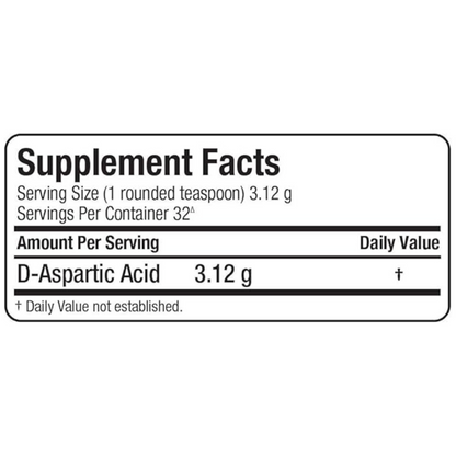 ALLMAX Nutrition, D-Aspartic Acid, 3.53 oz (100 g) powder
