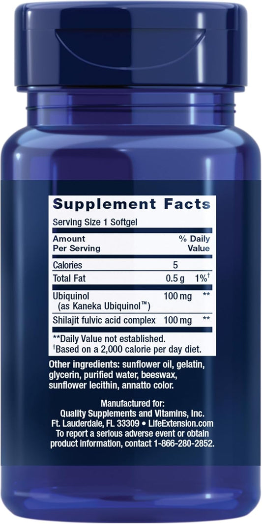 Life Extension Super Ubiquinol CoQ10 with Enhanced Mitochondrial Support, , 100 mg, 60 softgels