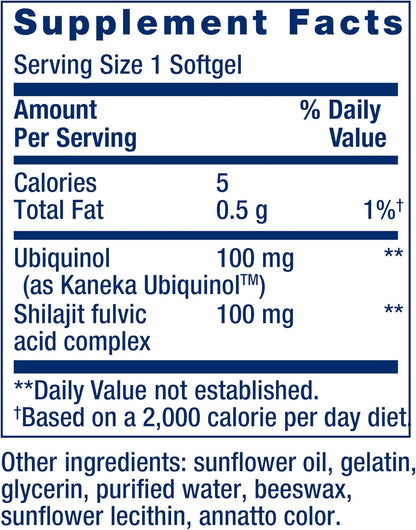 Life Extension Super Ubiquinol CoQ10 with Enhanced Mitochondrial Support, , 100 mg, 60 softgels