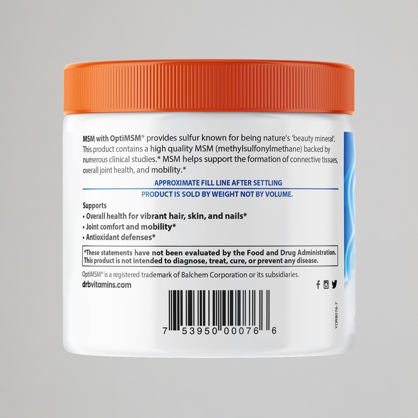 Doctors Best MSM Powder, Supports Hair, Skin, Nails, & Joints, Non-GMO, Gluten Free, Soy Free, Vegan Net Wt. 8.8 oz (250 Grams)