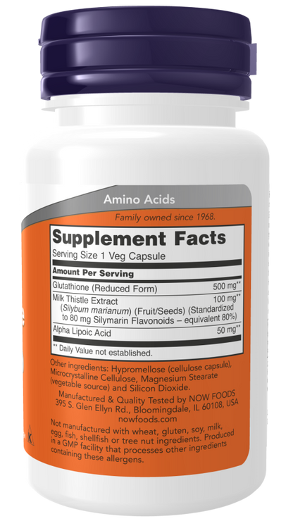 Now Foods Glutathione  500mg, 60 cap