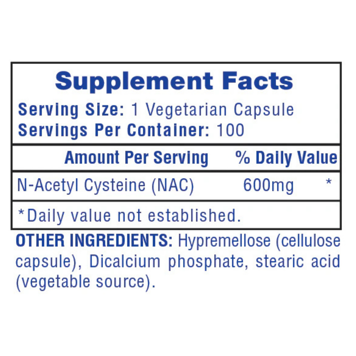 HI-TECH NAC | N-Acetyl Cysteine 600 mg  100 Cap