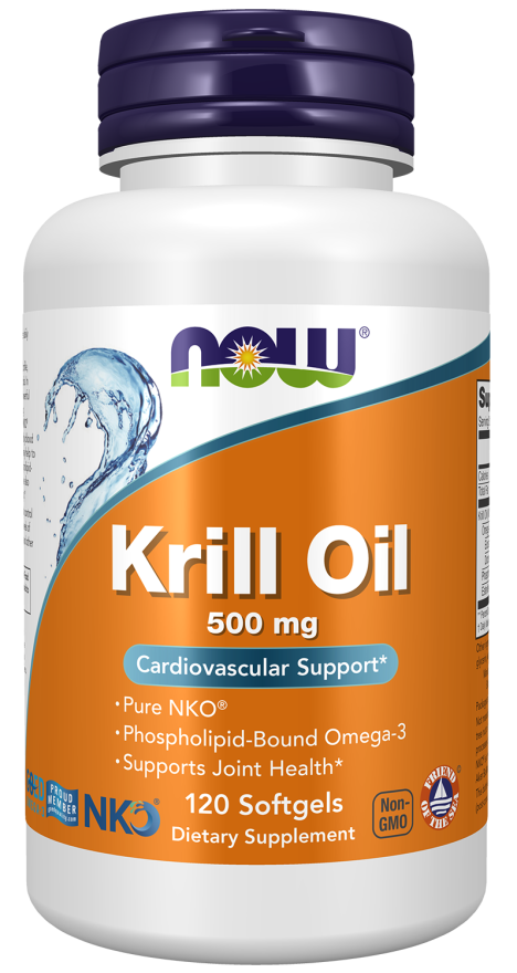 NOW FOODS Krill Oil 500 mg , 120 Softgels
