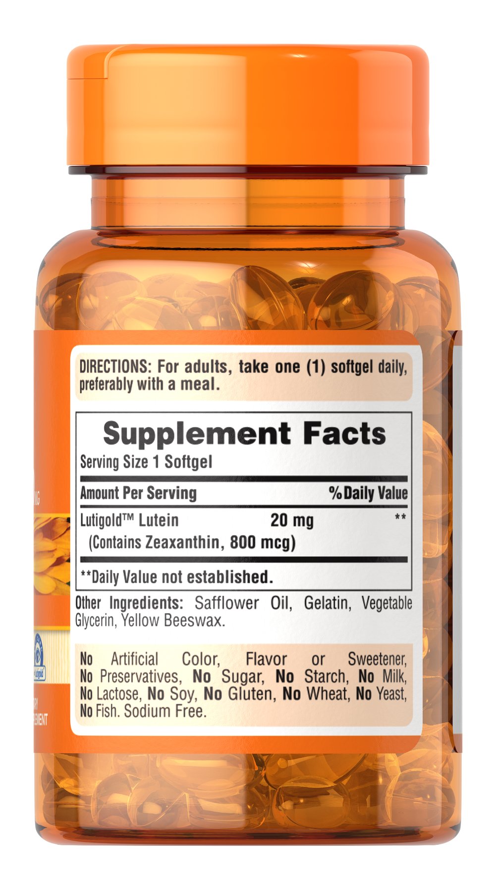 Puritan's Pride  Lutein 20 mg with Zeaxanthin