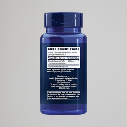 Life Extension TMG 500 mg, 60 liquid vegetarian capsules