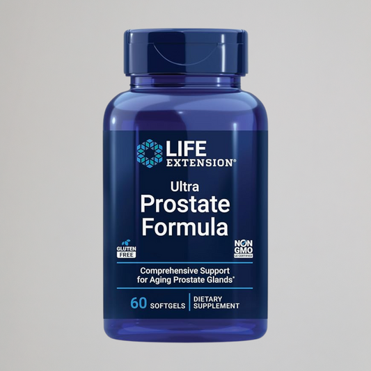 Life Extension Ultra Prostate Formula, saw palmetto for men, pygeum, stinging nettle root, lycopene, 11 nutrients for prostate function, non-GMO, gluten-free, 60 softgels